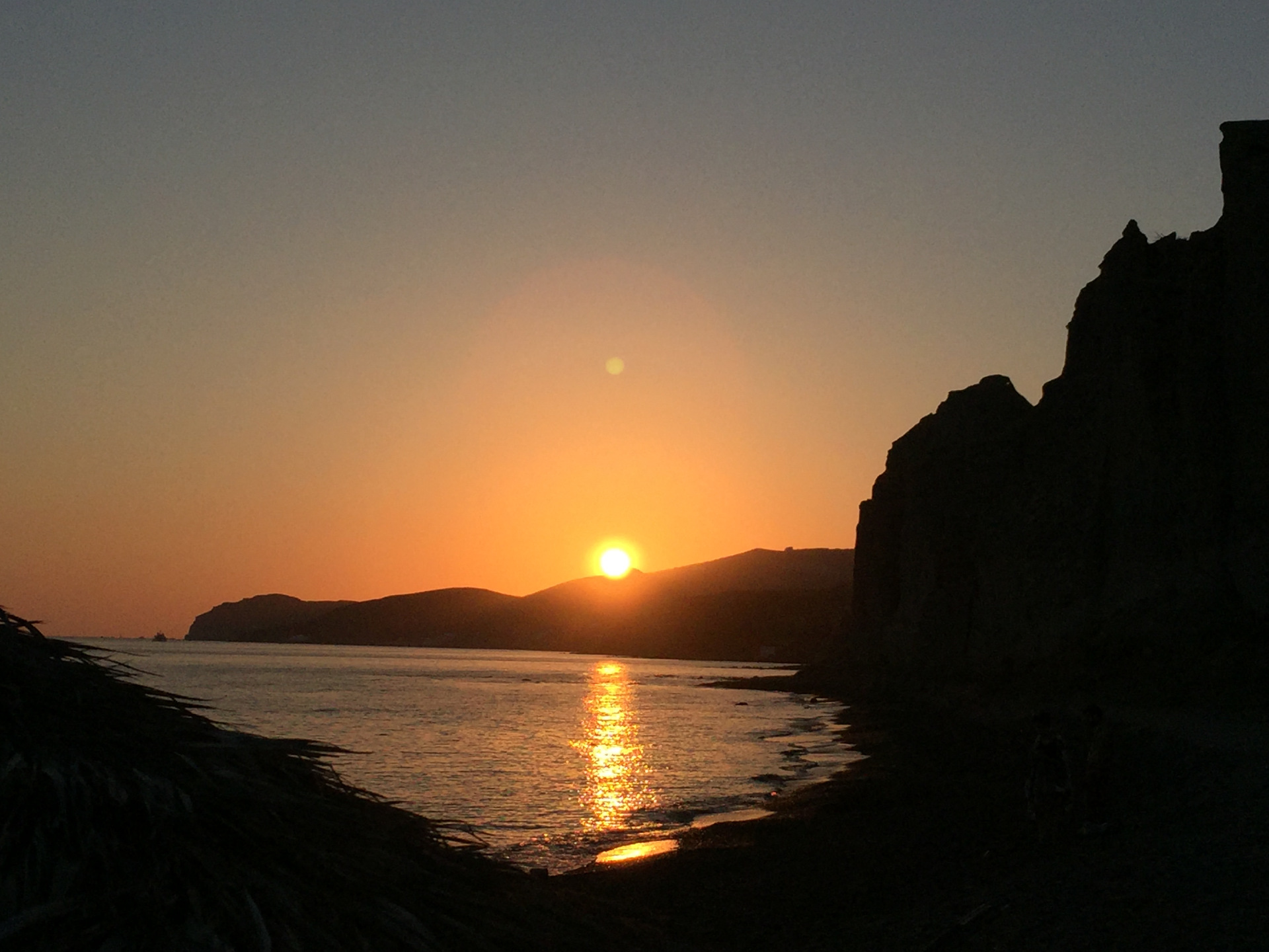 Santorini beach