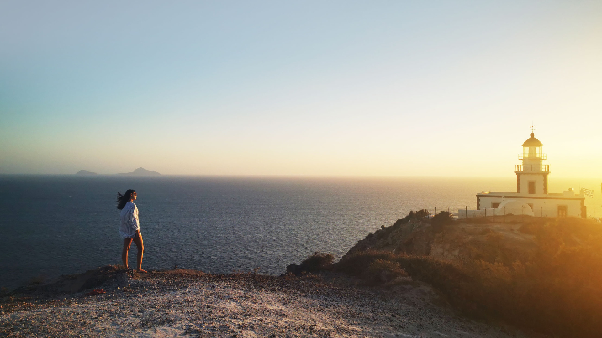 Santorini island view